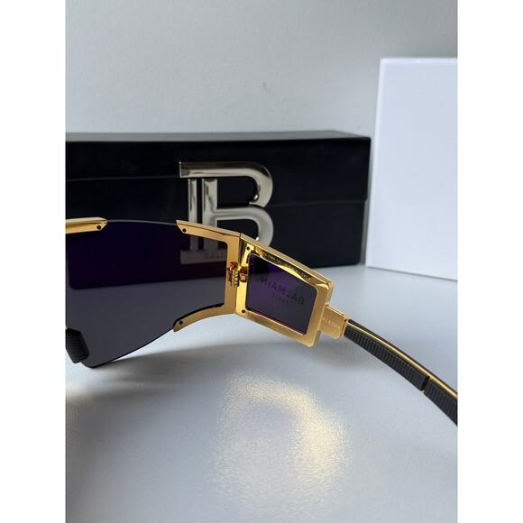 NEW Balmain BPS138-A Black Mask Fleche Sunglasses $1260 - Picture 10 of 10